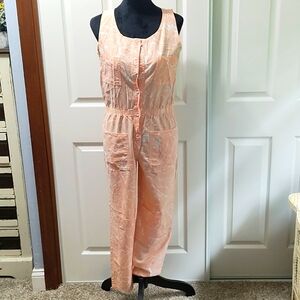 Joni Blair Coral sleeveless jumpsuit women size medium